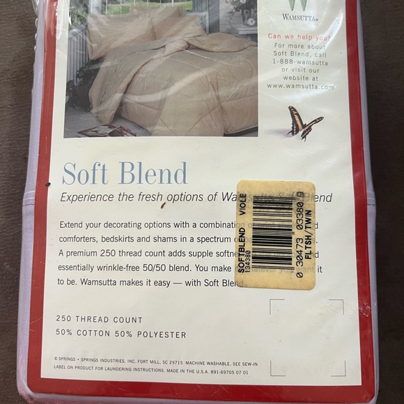 Vintage Wamsutta Soft Blend Twin Sheet - Picture 2 of 3